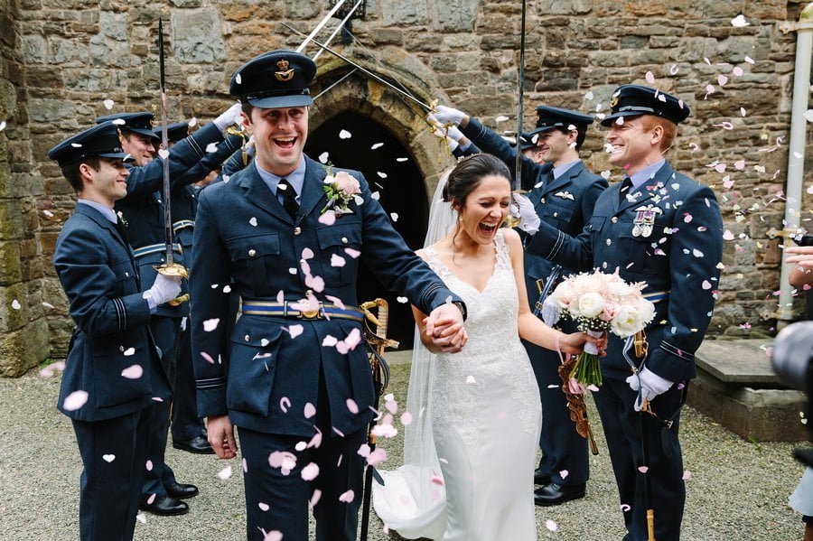 Tre Ysgawen Hall spring wedding