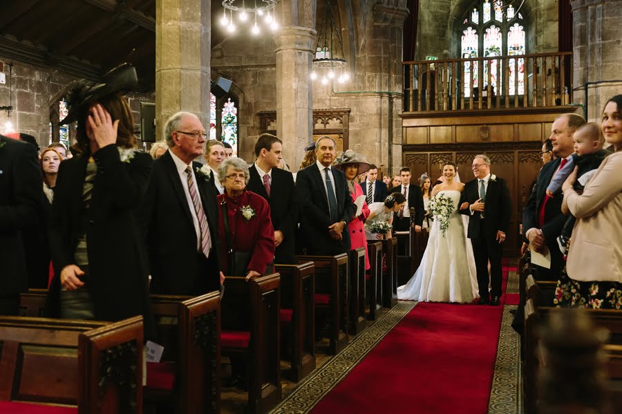 bride walking down the aisle