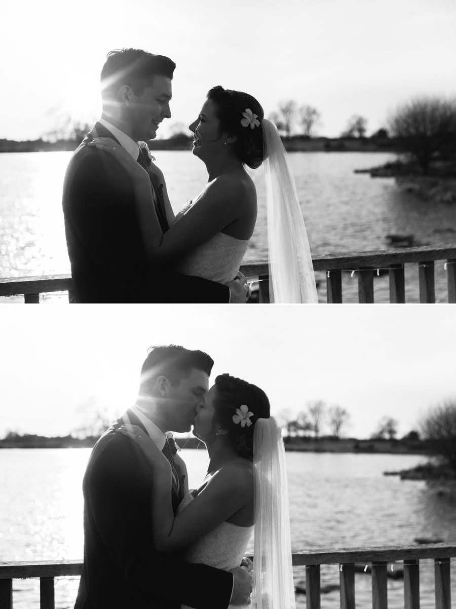 bride and groom at sandhole oak barn wedding 7