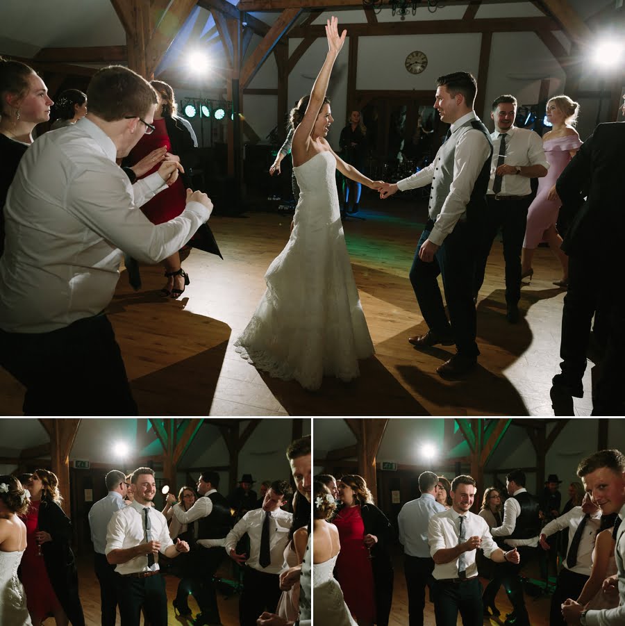 dancing at sandhole oak barn wedding