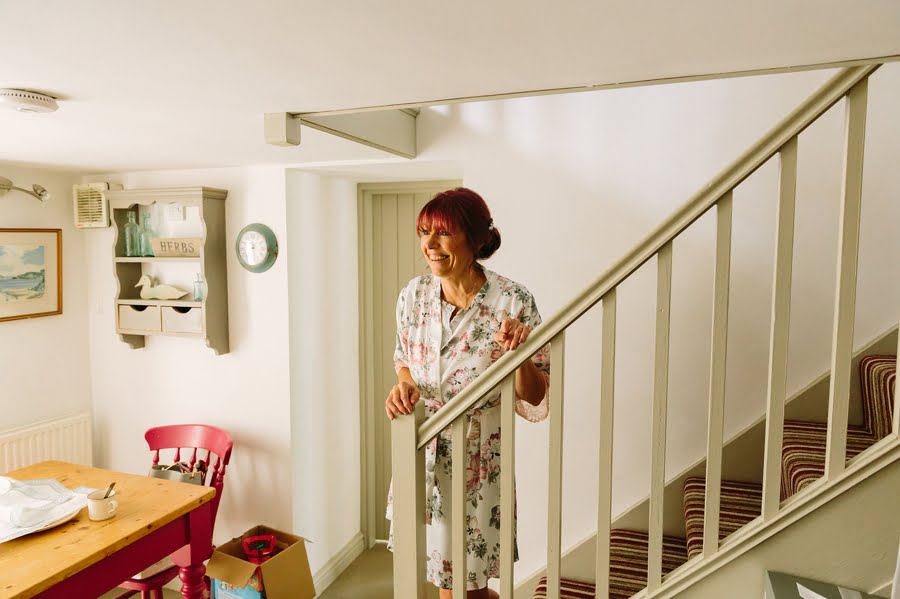 happy mother of the bride