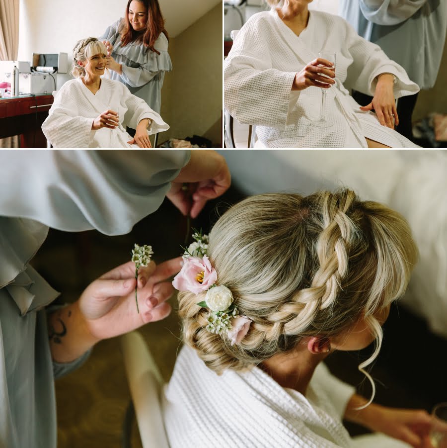 bridal prep at Quay hotel and spa wedding