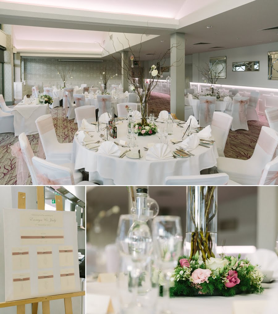 wedding room decor at Quay hotel and spa wedding