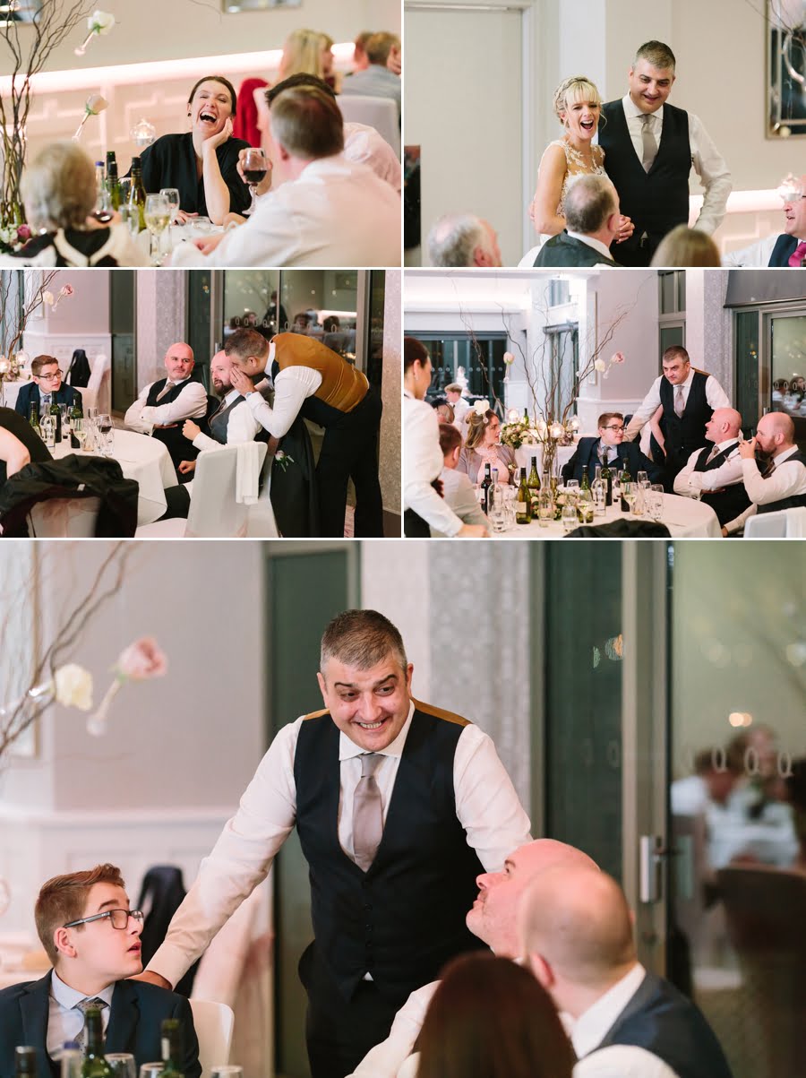 guests having fun at Quay hotel and spa wedding