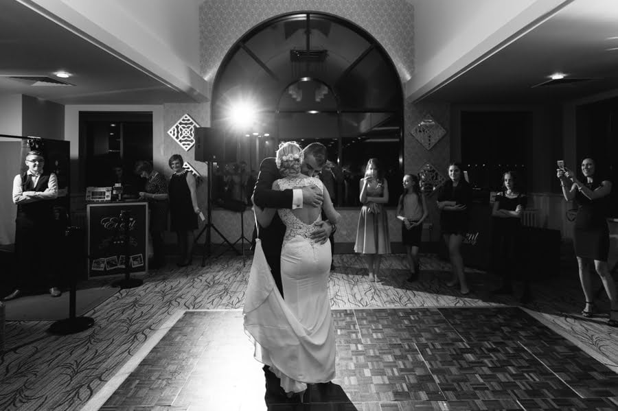 intimate first dance at Quay hotel and spa wedding