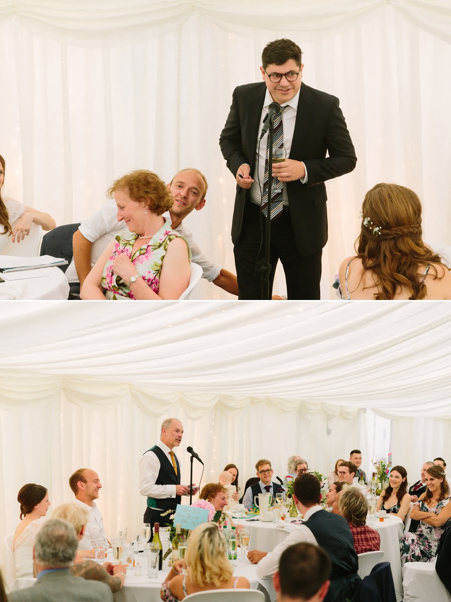 speeches at Pentre Mawr wedding