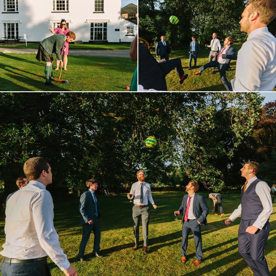 lawn games at Pentre Mawr wedding