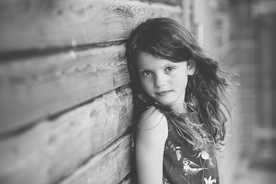 black and white portrait