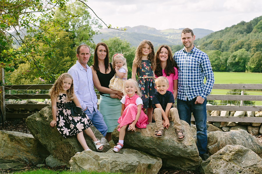 Family portrait photography in North Wales- The Williams family