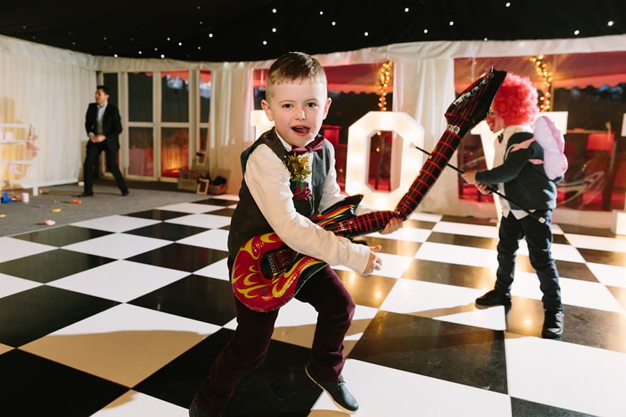 dancefloor fun at north wales wedding