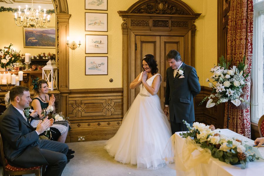 winter wedding at Palé Hall