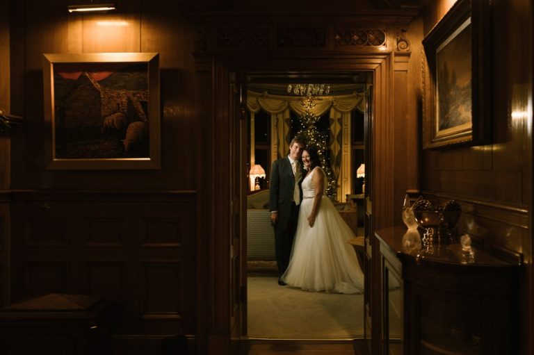 winter wedding at Palé Hall