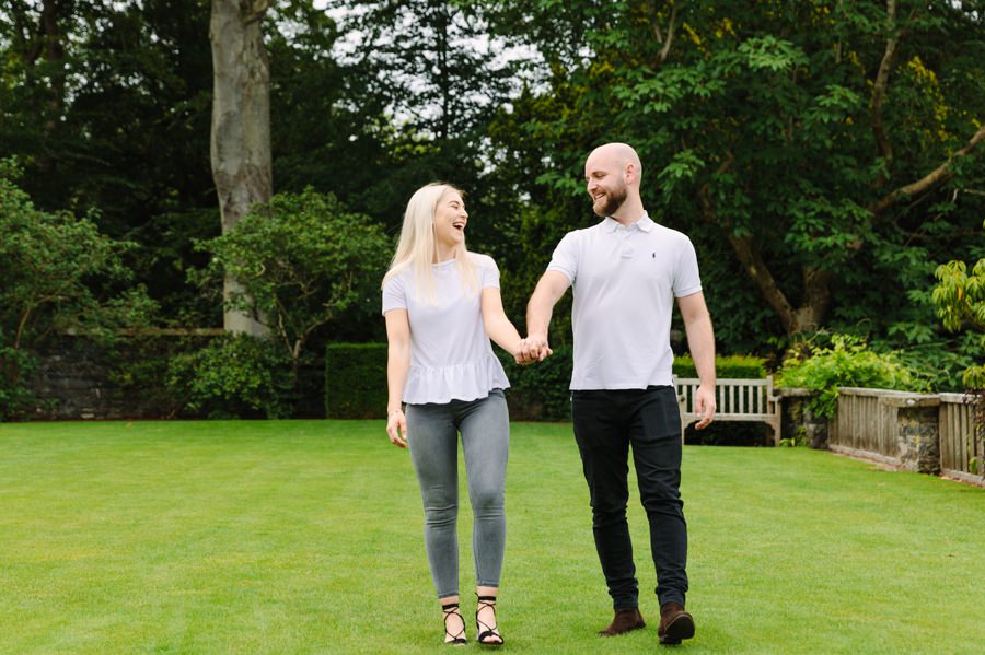 Bodnant gardens engagement photography