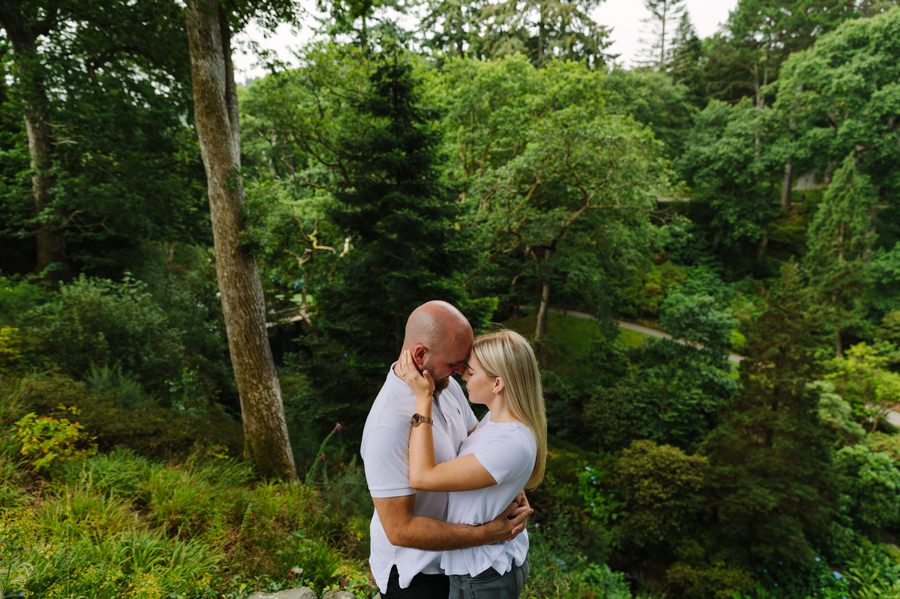 Bodnant gardens engagement photography