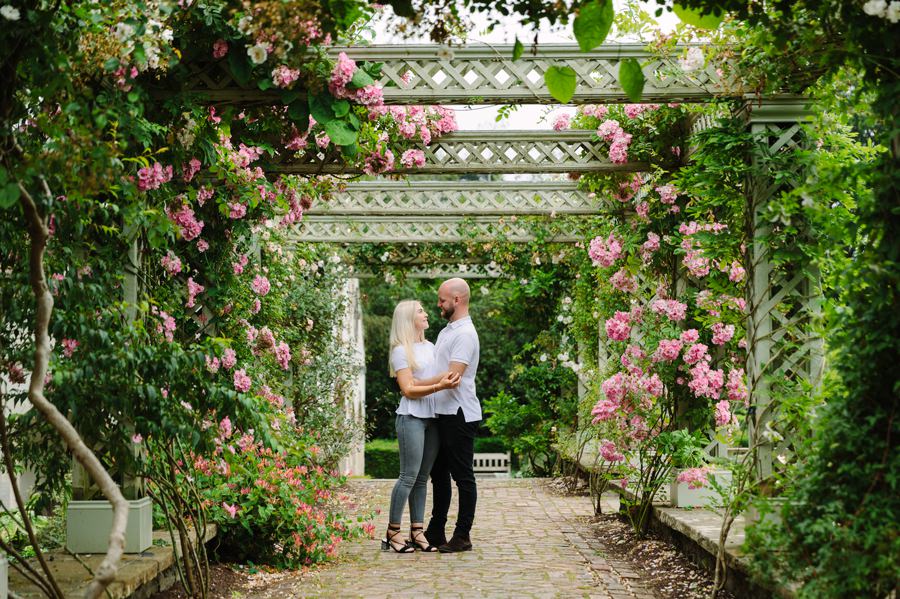 Bodnant gardens engagement photography