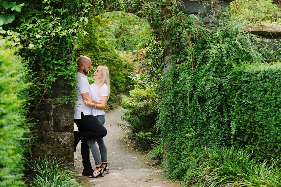 Bodnant gardens engagement photography