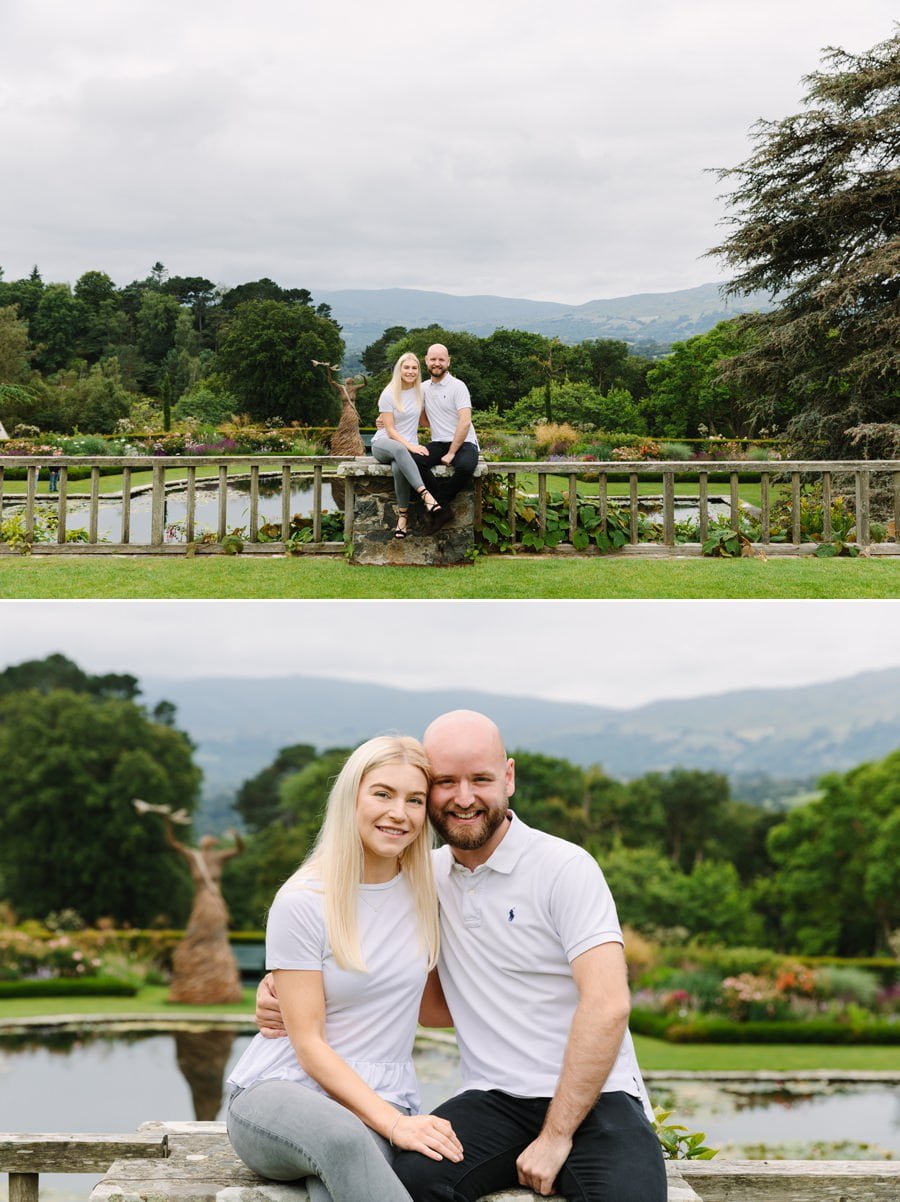 Bodnant gardens engagement photography