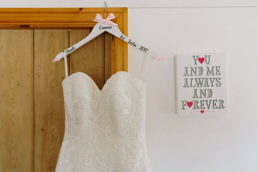 wedding dress details at Bryn Eisteddfod wedding