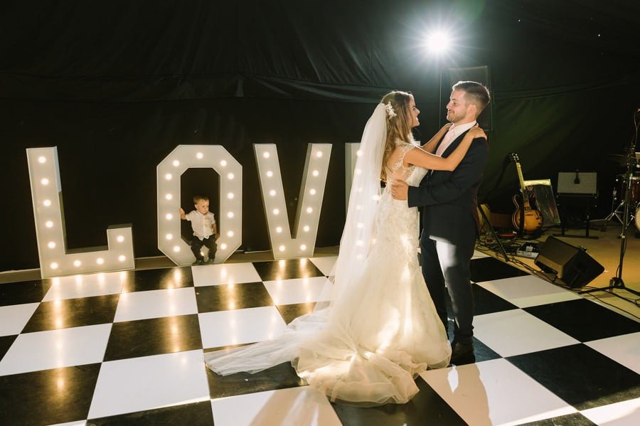 wedding at Bryn Eisteddfod
