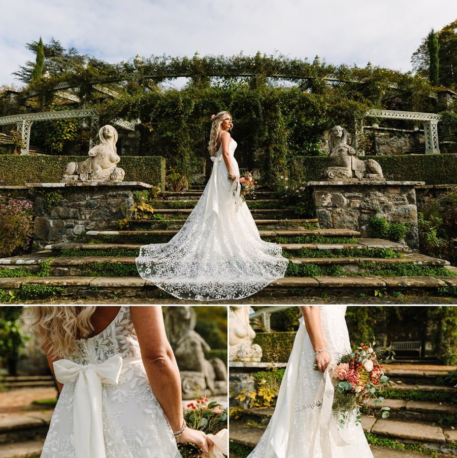 Bridal shoot in Bodnant garden