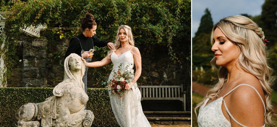 Bridal shoot in Bodnant garden