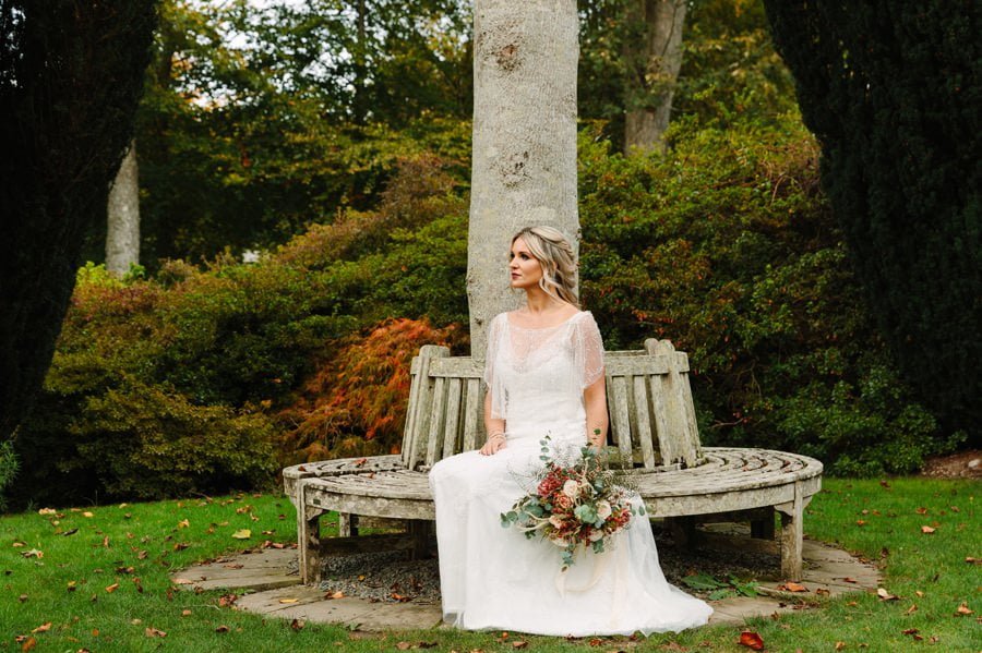 Bridal shoot in Bodnant garden