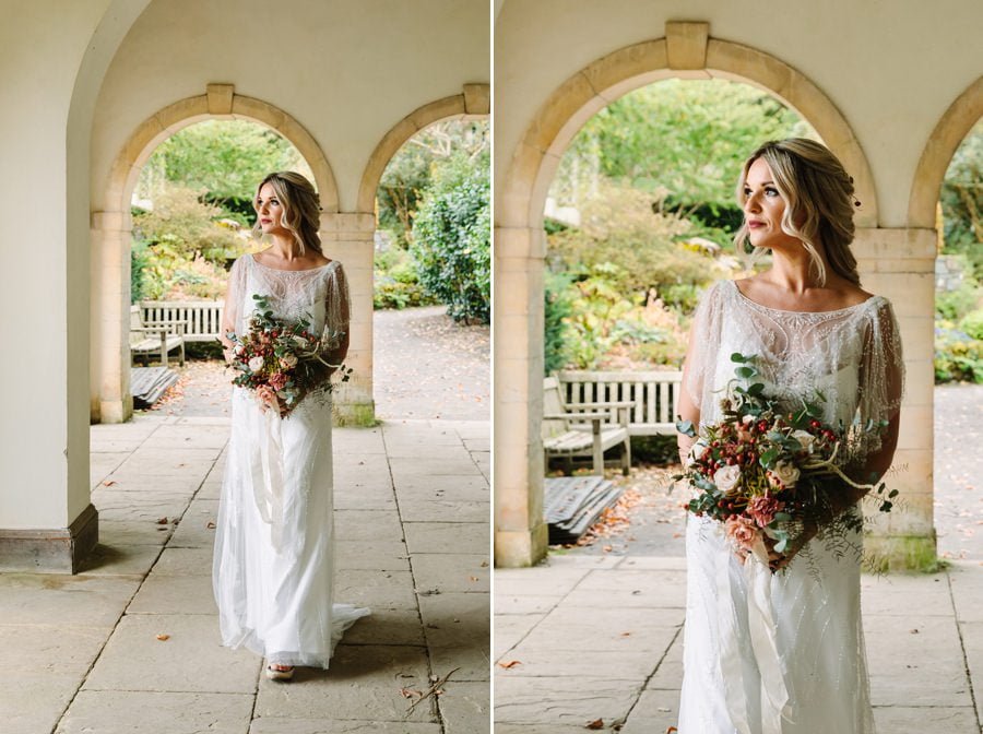 Bridal shoot in Bodnant garden