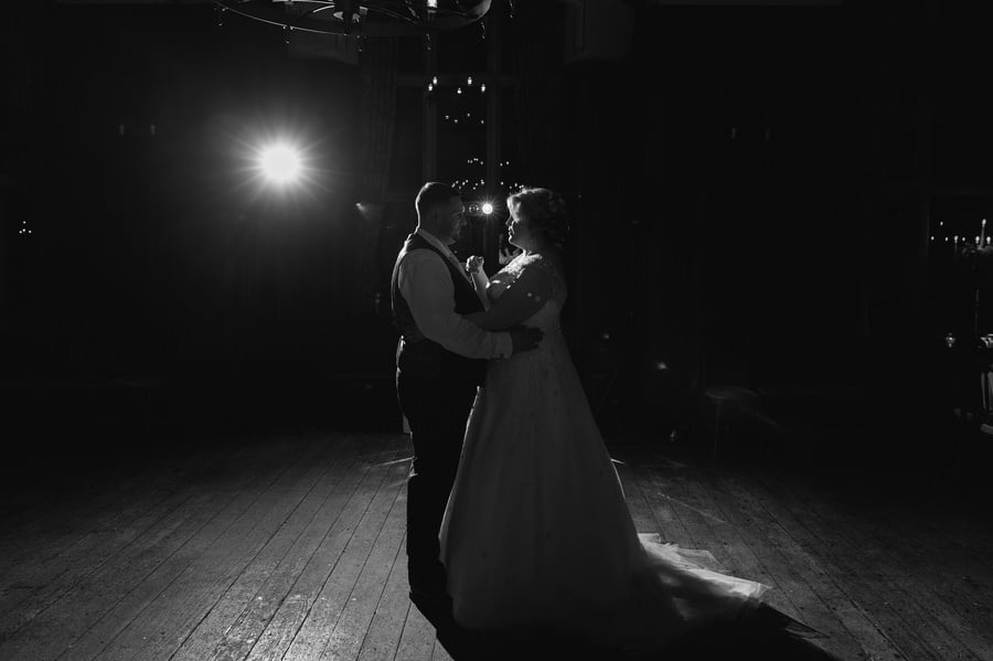 first dance at Chateau Rhianfa wedding