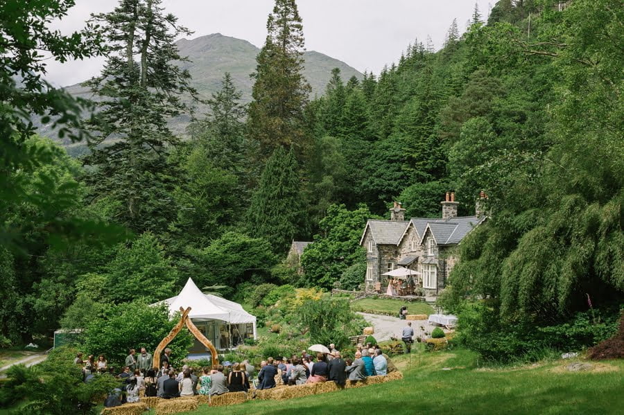 Snowdonia outdoor wedding