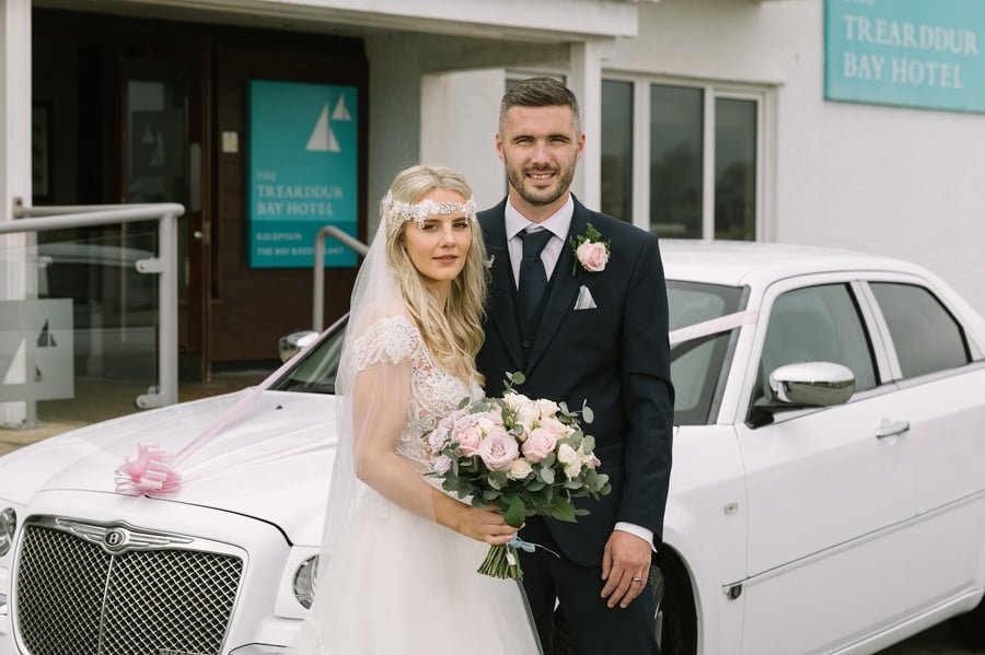 Treaddur Bay hotel wedding