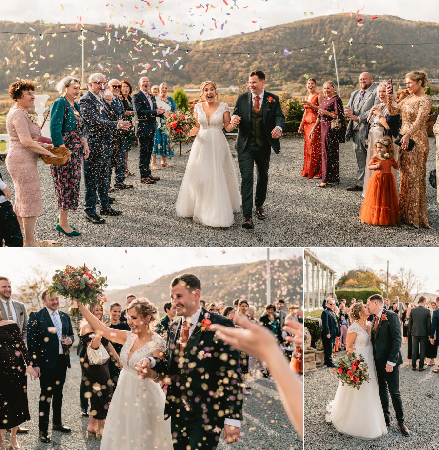 Autumn wedding at Plas Maenan