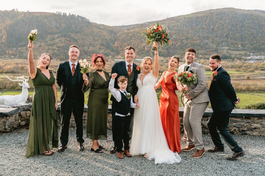 Autumn wedding at Plas Maenan