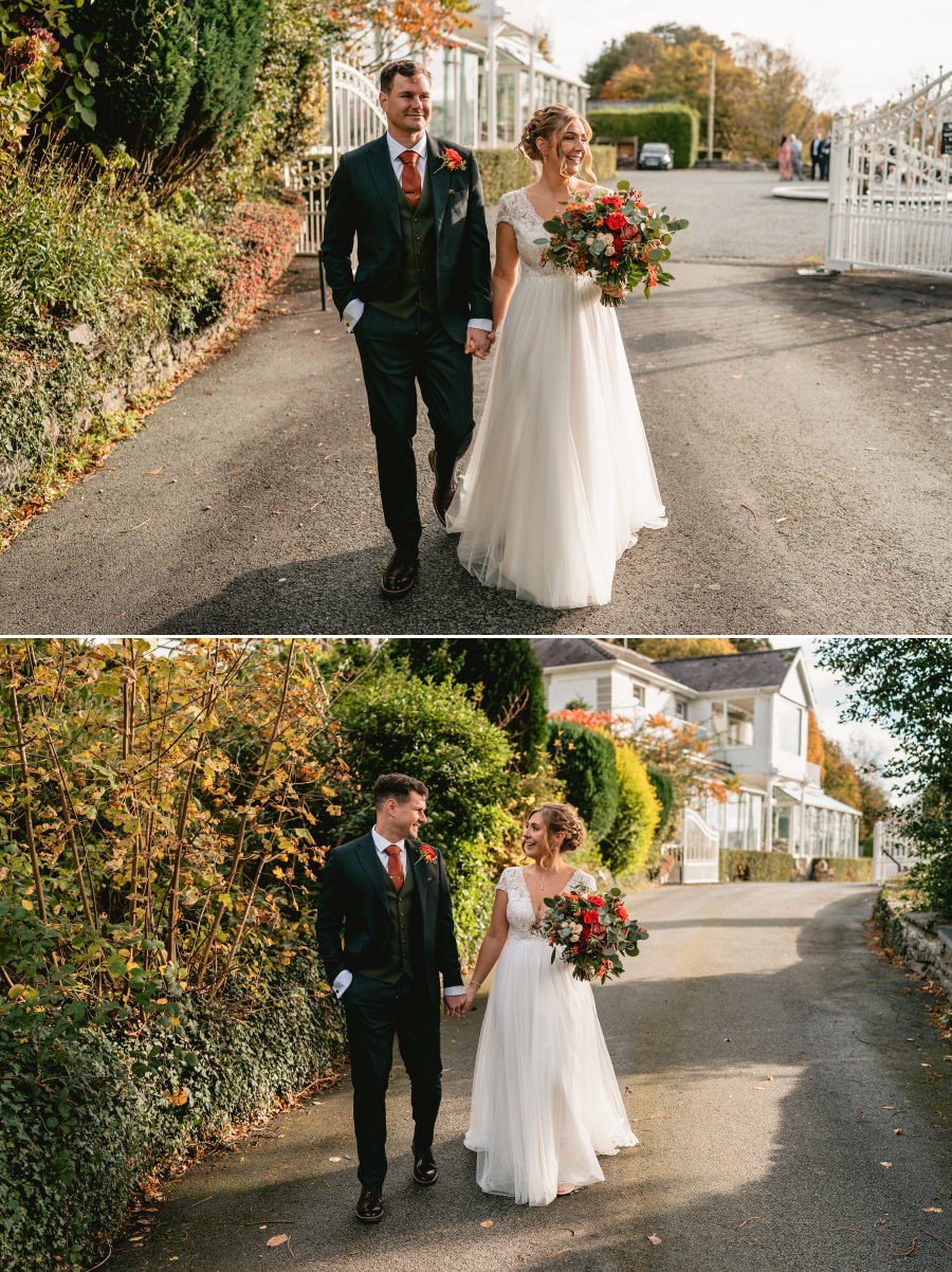 Autumn wedding at Plas Maenan