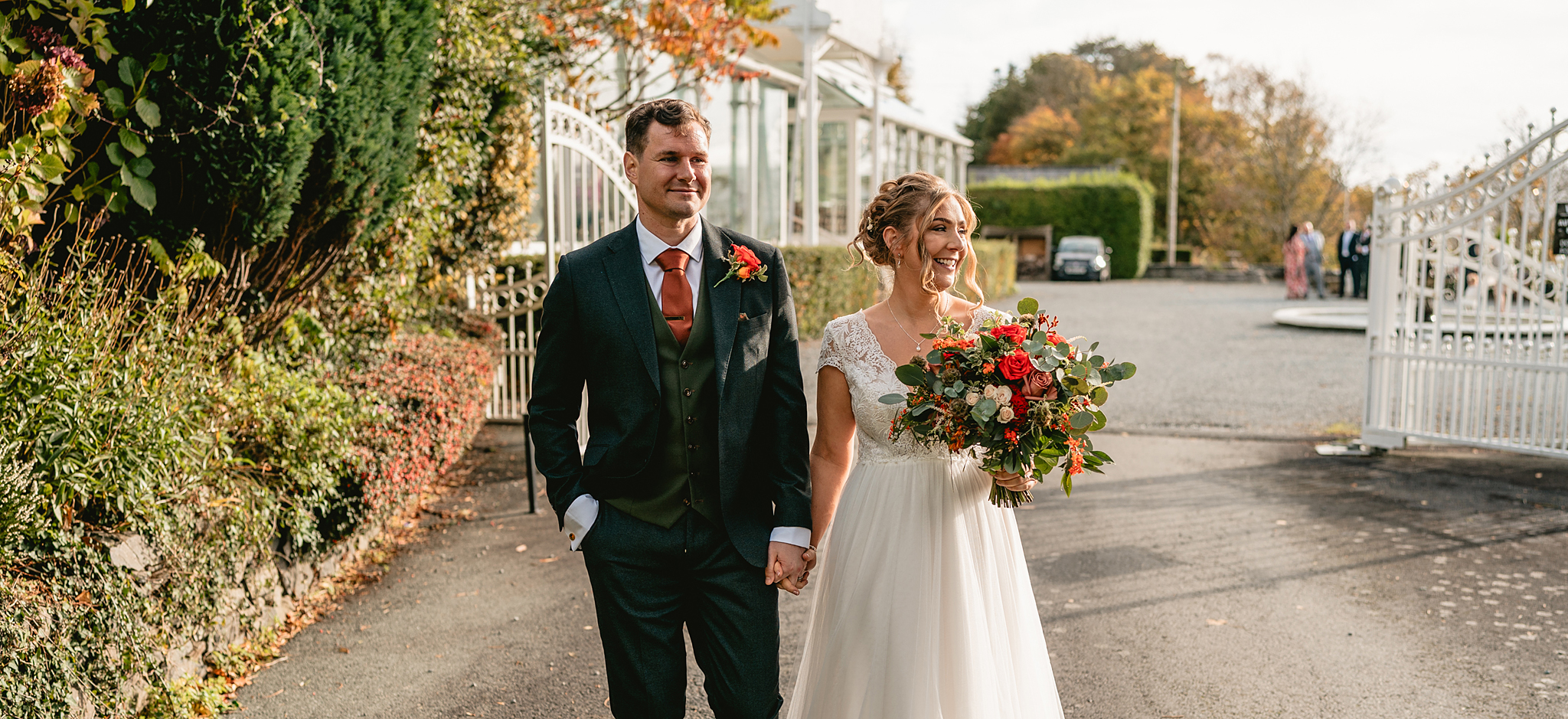 autumn wedding at plas maenan cover image