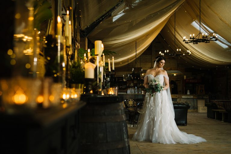 bridal portrait in Hafod farm