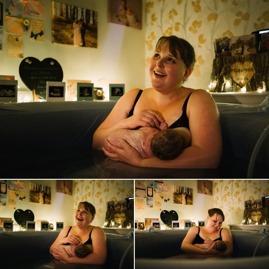 Home birth photography