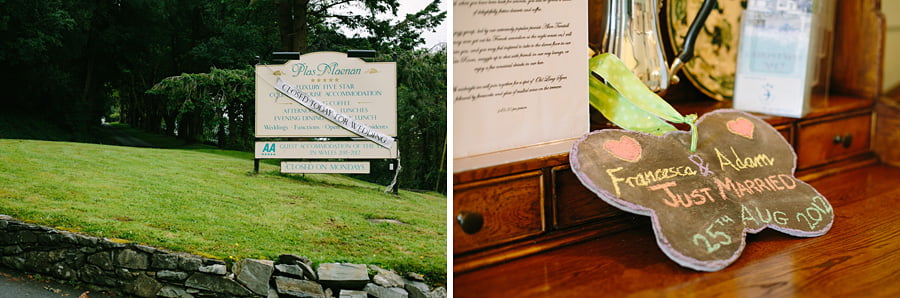 wedding photographer at plas maenan