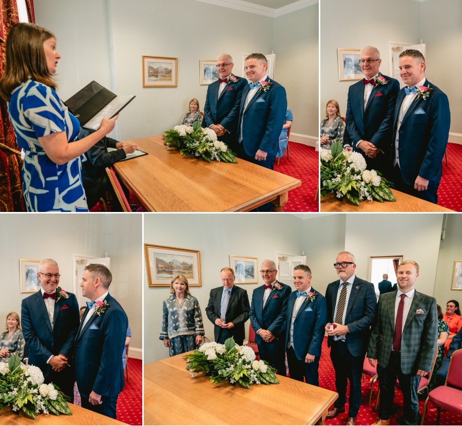 a summer gay wedding at Caer Rhun Hall