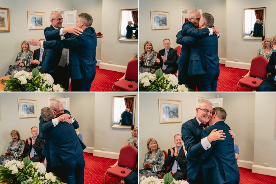 a summer gay wedding at Caer Rhun Hall
