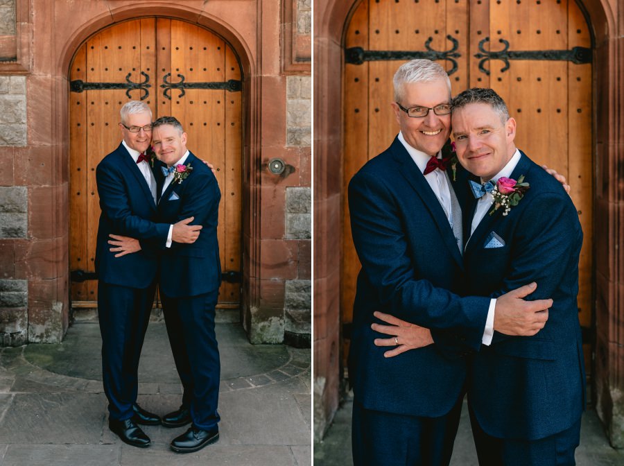 a summer gay wedding at Caer Rhun Hall