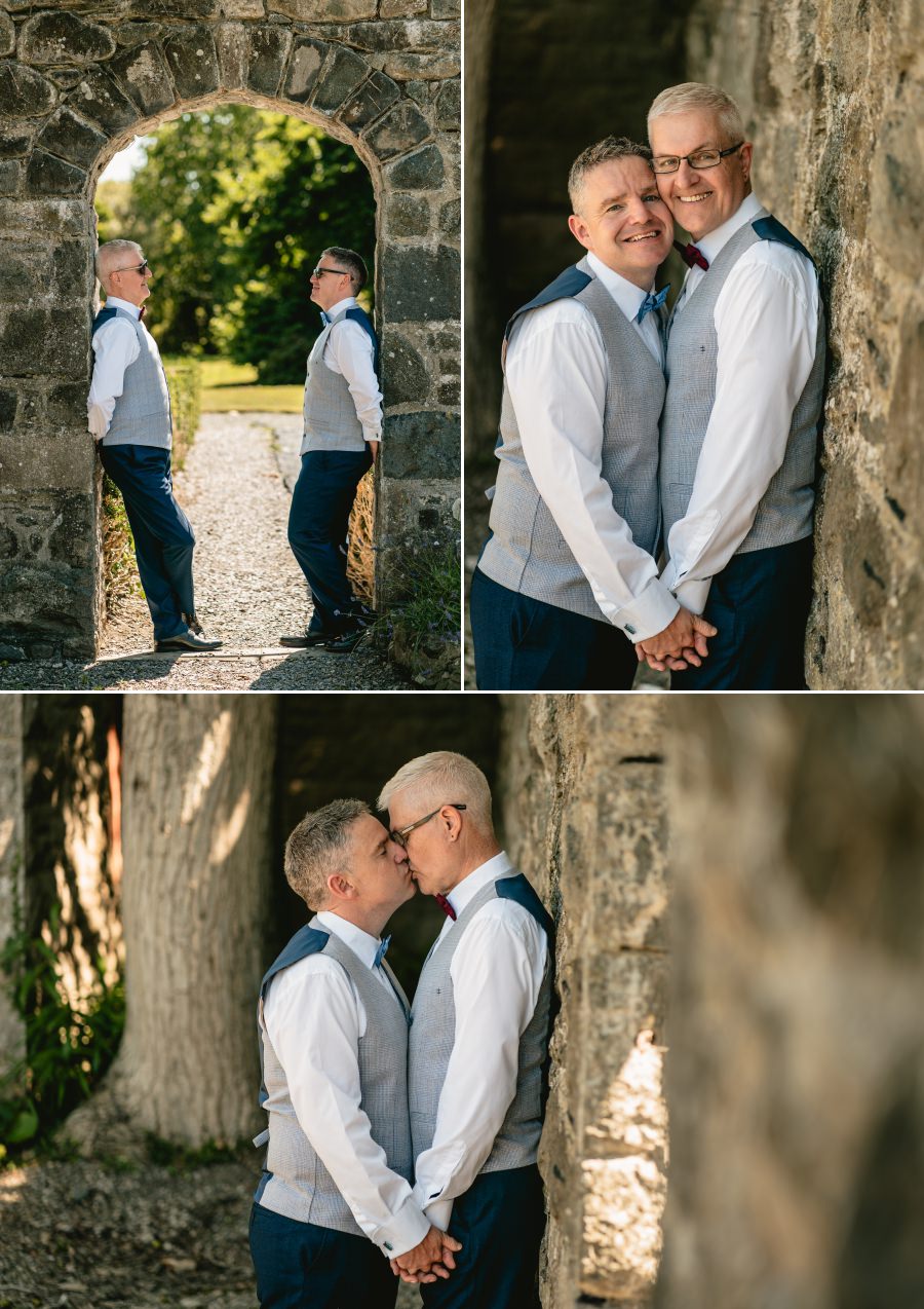 a summer gay wedding at Caer Rhun Hall