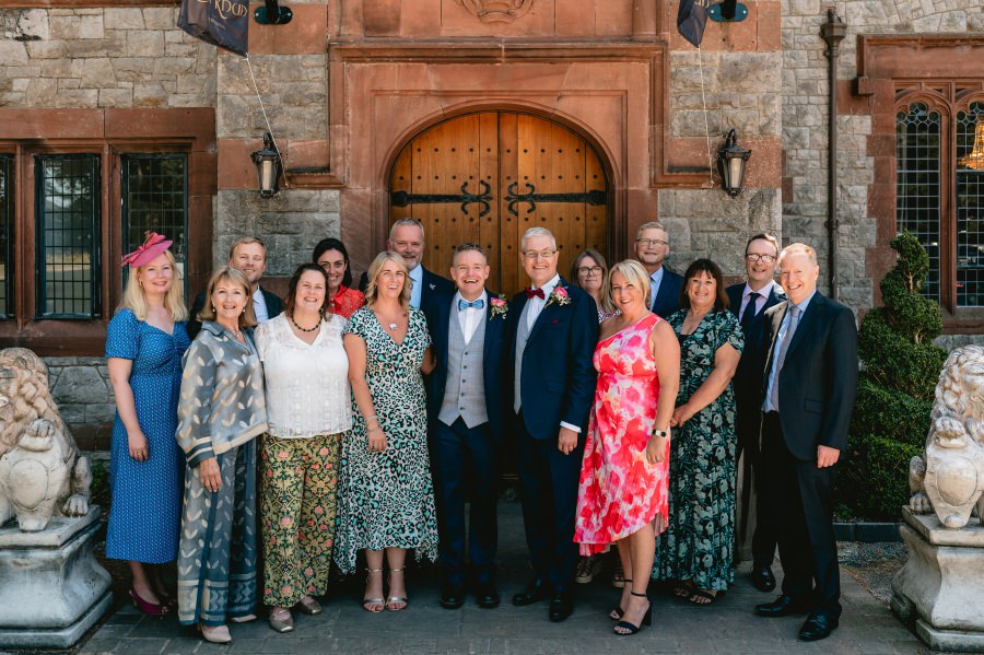a summer gay wedding at Caer Rhun Hall