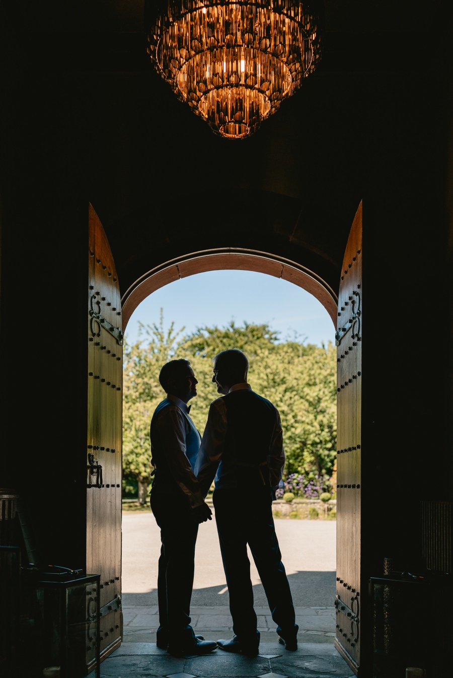 a summer gay wedding at Caer Rhun Hall