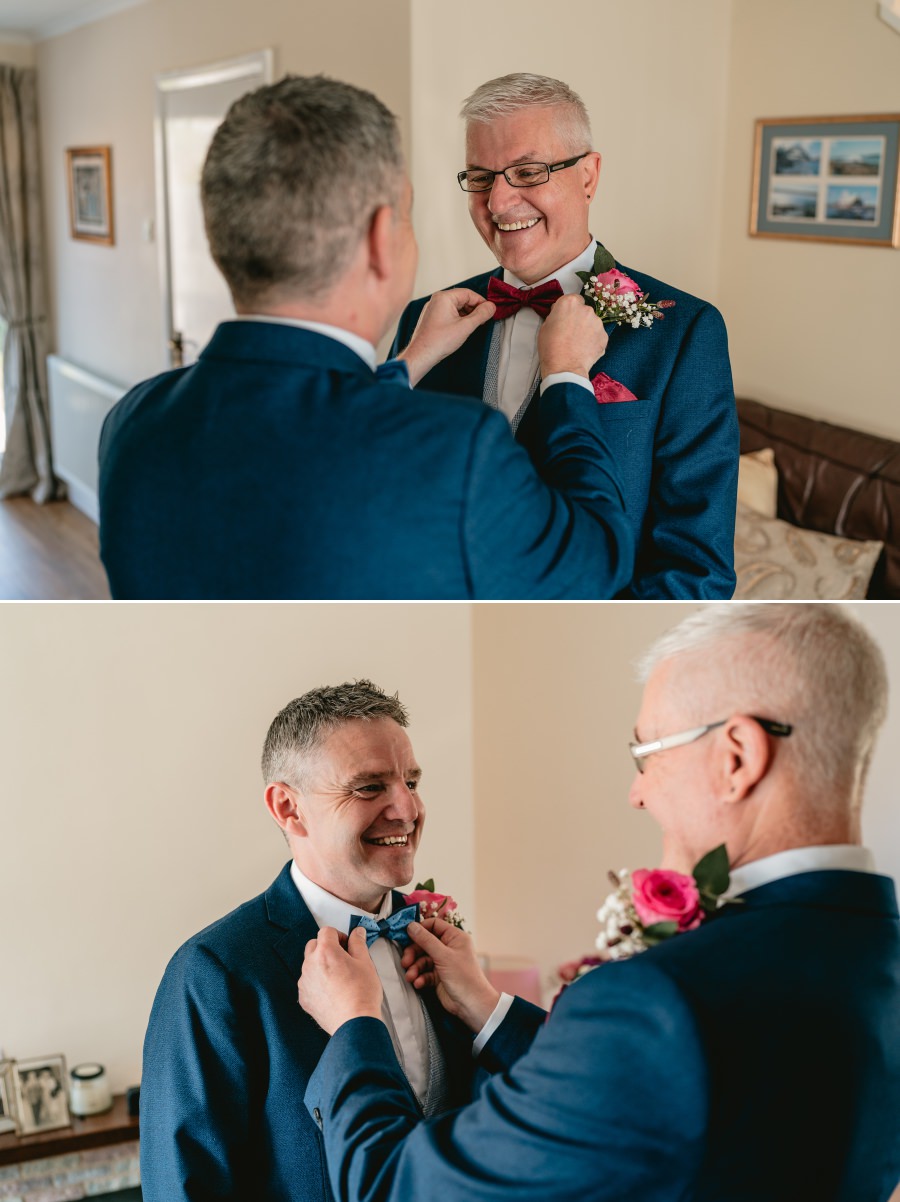 a summer gay wedding at Caer Rhun Hall