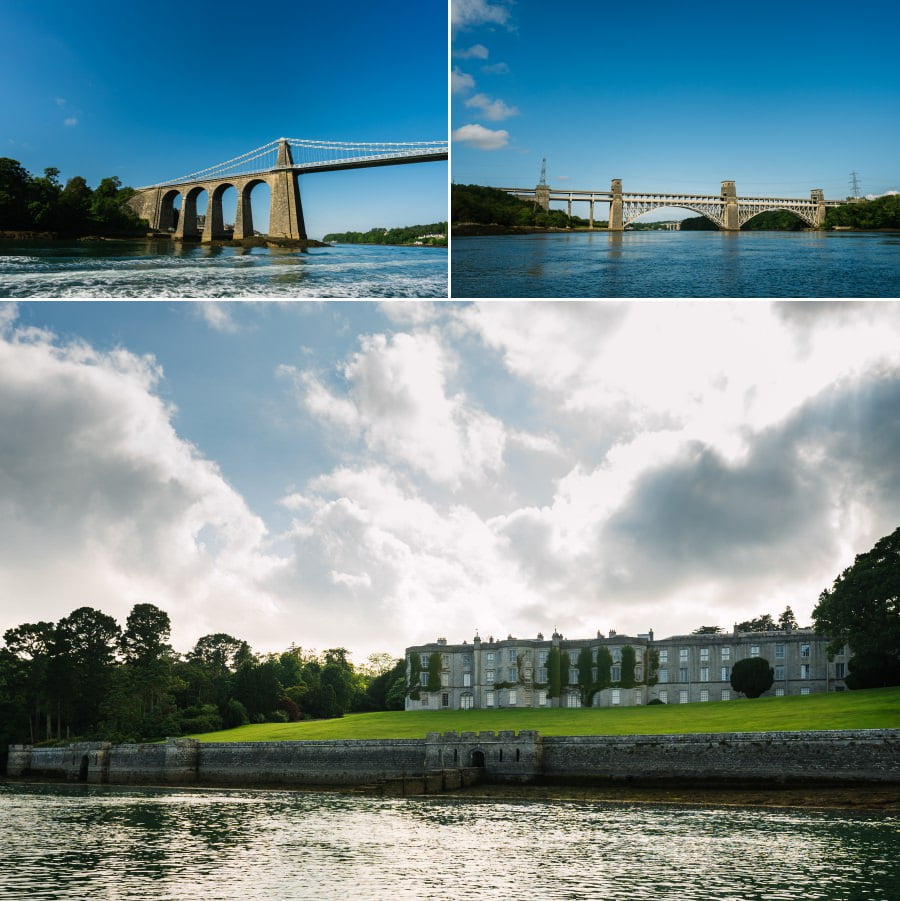 Wedding day rib ride on the Menai Straits