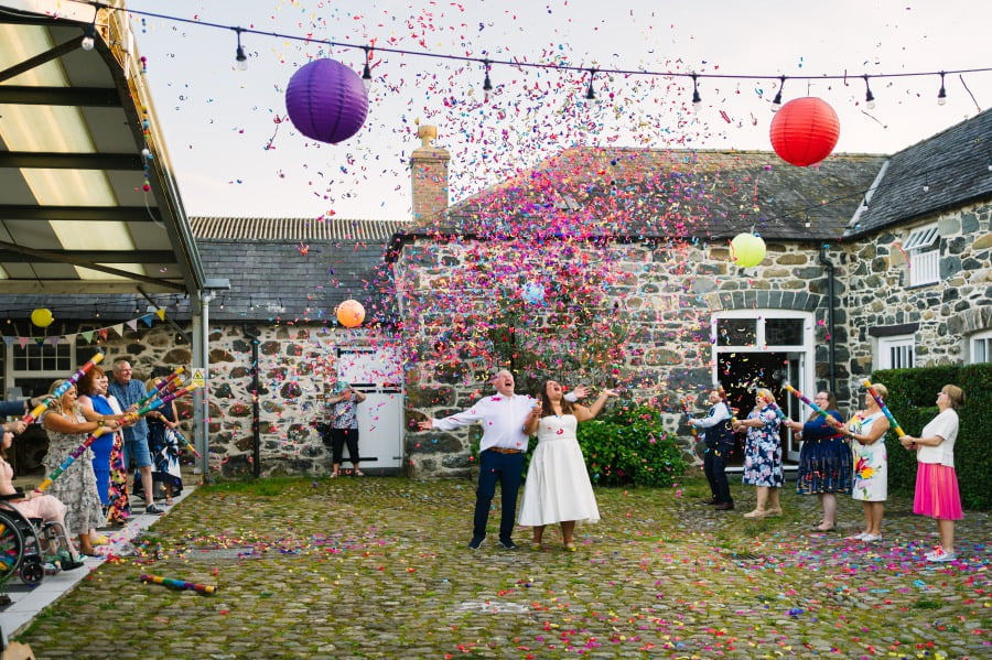 Tal y bont uchaf farm wedding