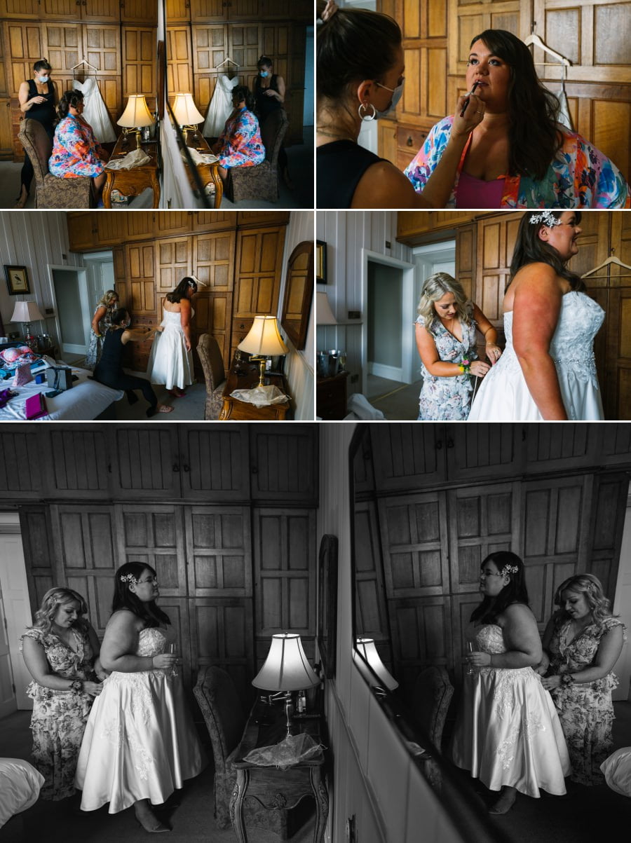 Fun wedding at Chateau Rhianfa