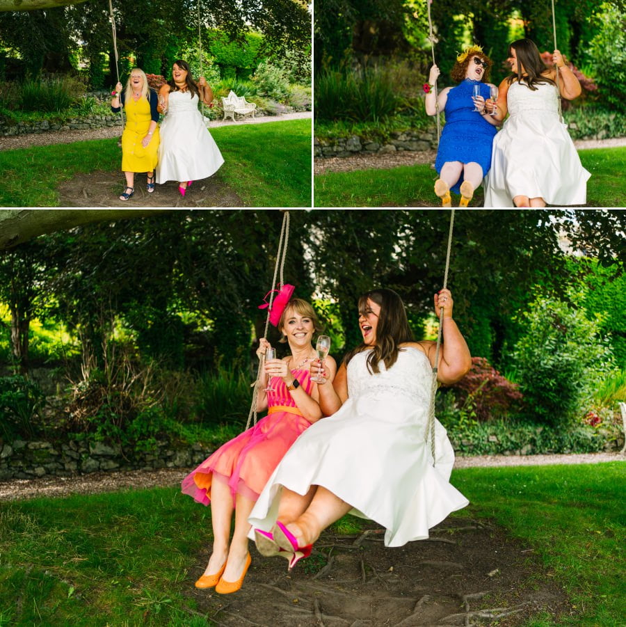 Fun wedding at Chateau Rhianfa