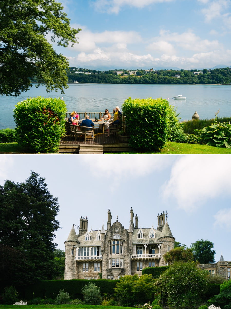 Fun wedding at Chateau Rhianfa