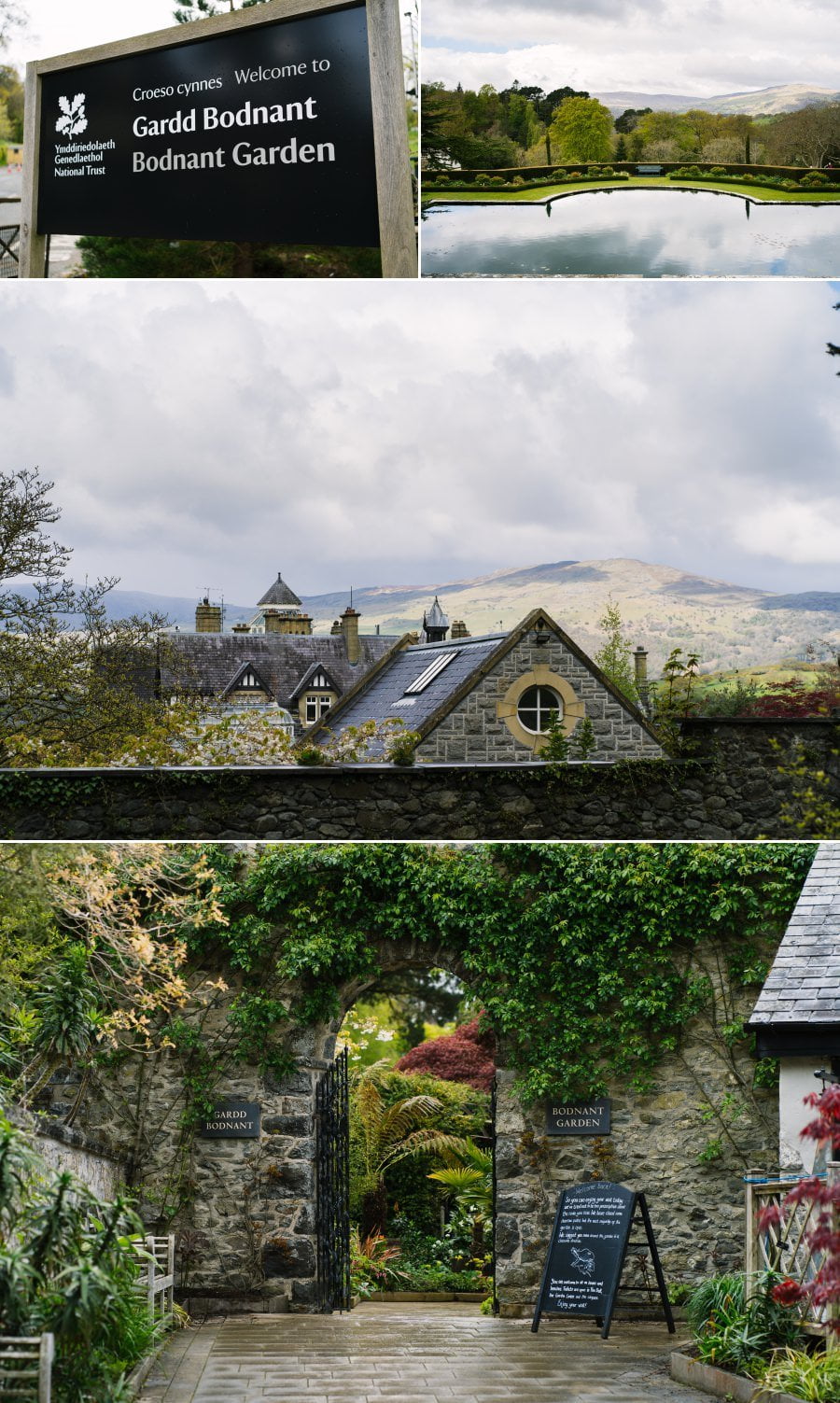 spring wedding at Bodnant Garden